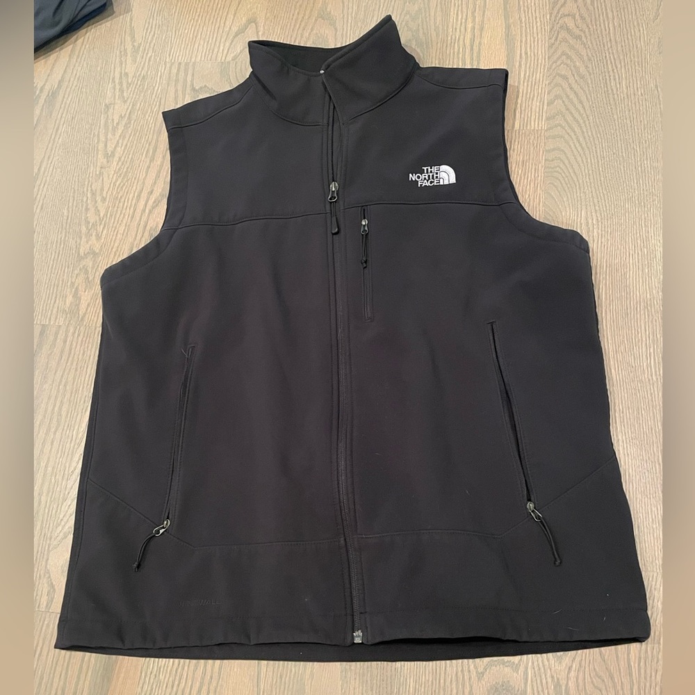 North Face black vest size L